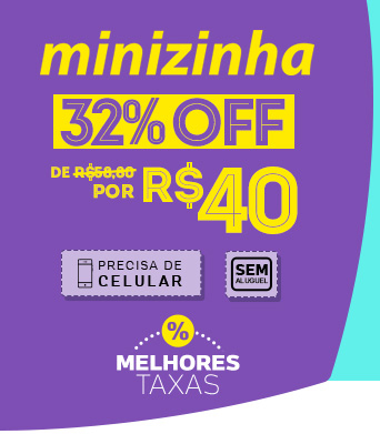 Minizinha por 12x R$ 4,90