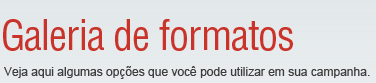 Galeria de formatos