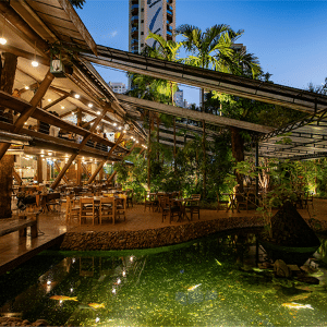 Sobremesa em um oásis